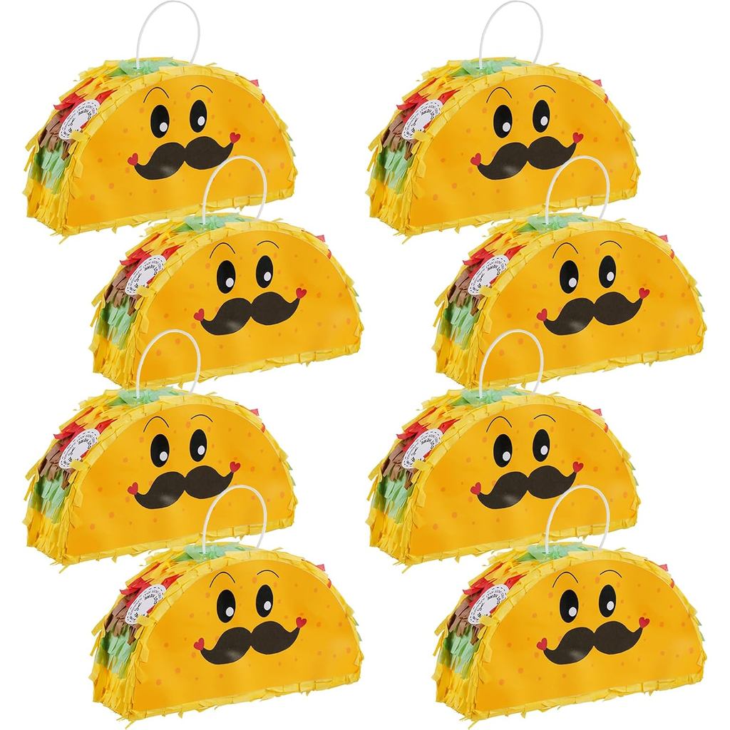 8 แพ็ค Cinco De Mayo Mini Pinata เม็กซิโก Taco สําหรับ Fiestas Party แมวดํา Pinata ฉลองตกแต่งอุปกรณ์
