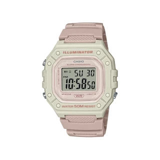 CASIO นาฬิกาข้อมือ CASIO รุ่น W-218HC-4A2VDF วัสดุเรซิ่น สีชมพู