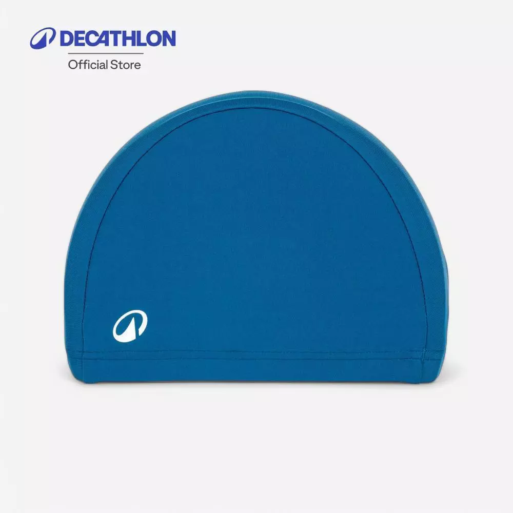 Decathlon Fabric Swim Cap Size M หมวกว่ายน้ำแบบผ้าขนาด M - Blue