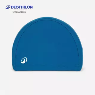 Decathlon Fabric Swim Cap Size M หมวกว่ายน้ำแบบผ้าขนาด M - Blue