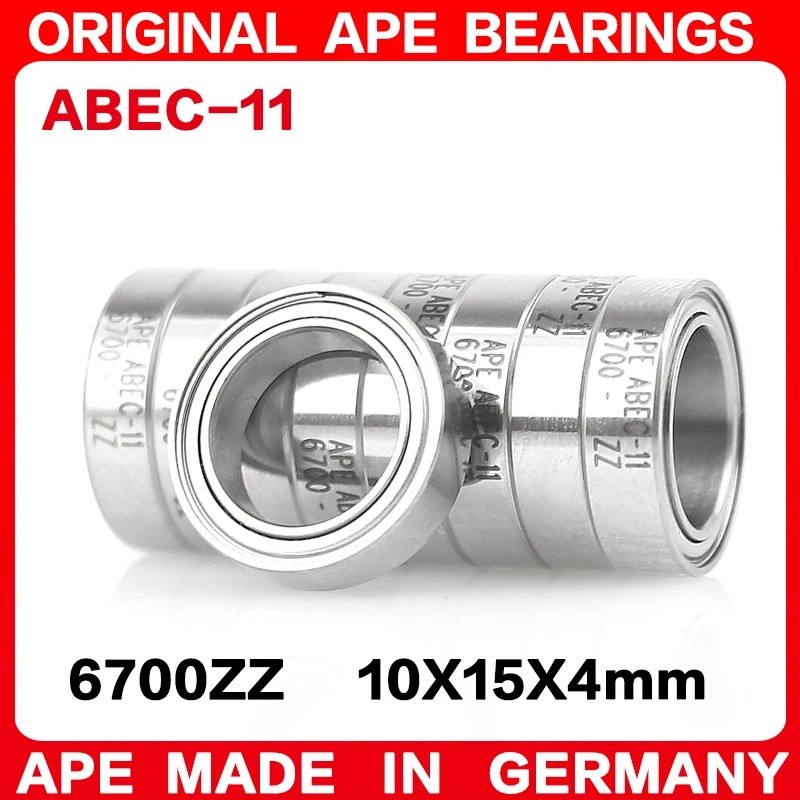 5/10pcs ABEC-11 เยอรมนีแบริ่ง 6700 6700ZZ 10x15x4 มม.คุณภาพสูง Precision Ball แบริ่ง