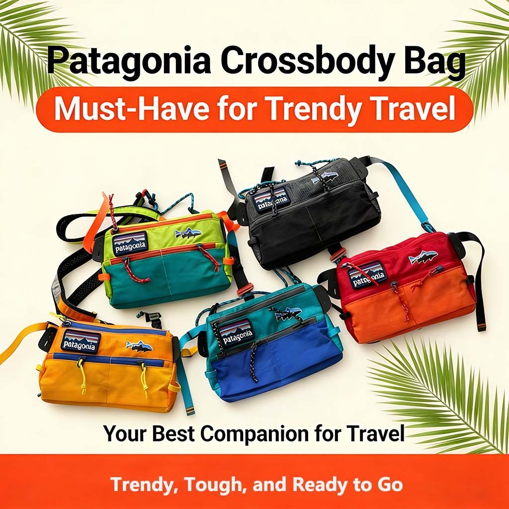 Patagonia กระเป๋าสะพายข้างกันน้ําอเนกประสงค์กลางแจ้งกระเป๋าสะพายกระเป๋าโทรศัพท์ที่ทนทานสําหรับผู้ชาย