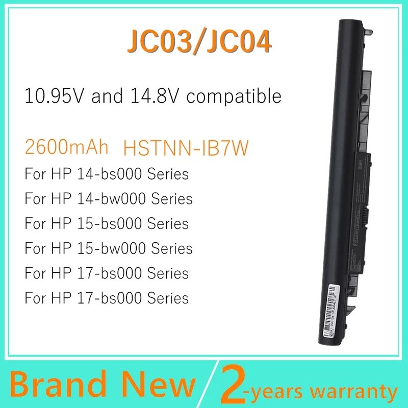 JC04 แบตเตอรี่แล็ปท็อปสําหรับ HP hstnn-lb7v/DB8E HSTNN-H7BX/L67N HSTNN-PB6Y 2LP34AA TPN-C129 TPN-C13