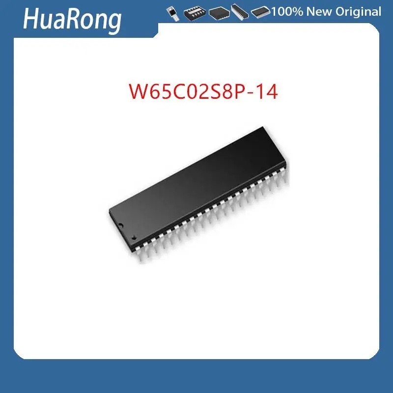 5 ชิ้น/แบทช์ W65C02S8P-14 W65C02S8 65C02S8P DIP-40