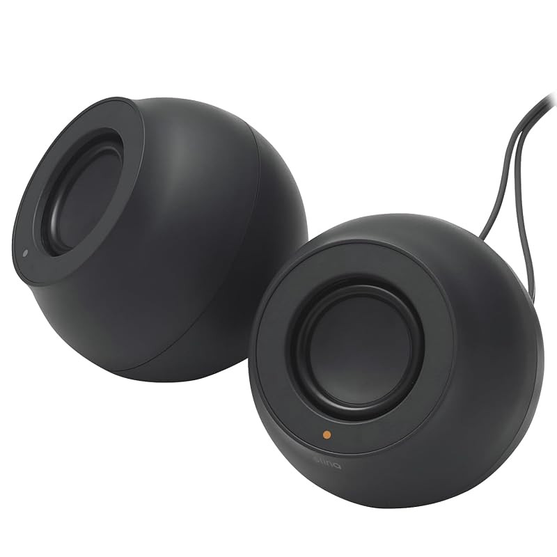 Elecom High-Powered USB PC Speakers with Volume Controller - Black & White Options