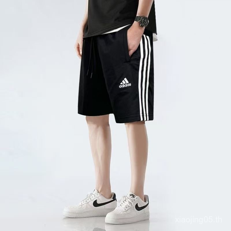 ฤดูร้อน Casual All-Match กีฬาเย็บปักถักร้อย High-End กางเกงกางเกงขาสั้น Kata ห้าจุดหลวม 0RA6