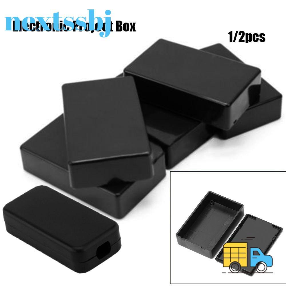 NEXTSTH กล่องพลาสติก ABS DIY โครงการอิเล็กทรอนิกส์ กันน้ำ 9 ขนาด สีดำ สำหรับเครื่องมือและอุปกรณ์ Home Supplies คุณภาพสูง