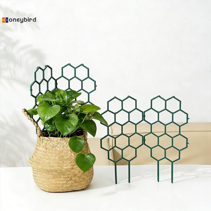 Honeybird 1 5 ชิ้นพืชปีนเขา Trellis Honeb พลาสติกสนับสนุนสําหรับกระถางดอกไม้รักษารูปแบบตรงสําหรับในร