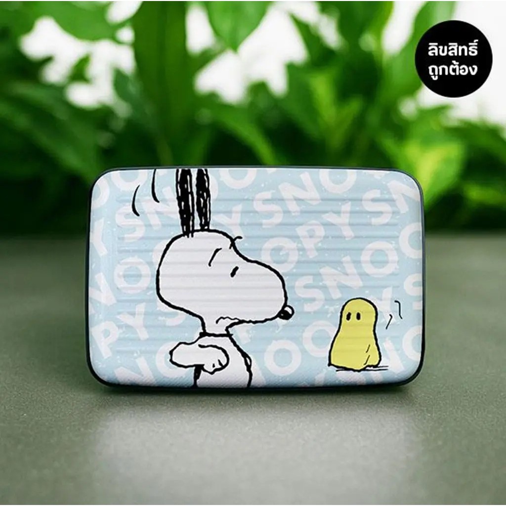 (Tech Inspire) : PN3-กล่องใส่บัตร : PEANUTS-3B Card Holder Box (PN3B-CHB-11-BL) W11xH7.4 cm.