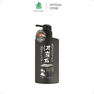 MORITOMO Official - DEITANSEKI Shampoo 500 ml / แชมพูทำความสะอาดเส้นผม สูตรผงถ่านหินและโคลนจากภูเขาไฟ ถนอมเส้นผม