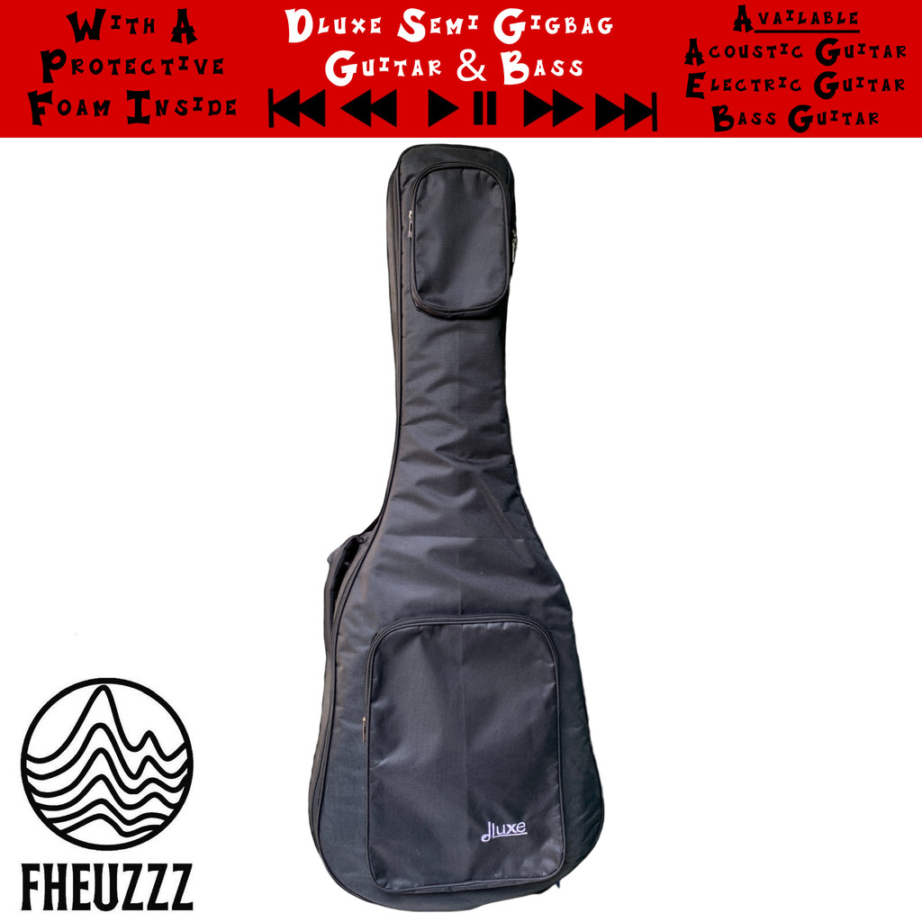 Semi Gigbag Dluxe Acoustic Electric & Bass Guitar