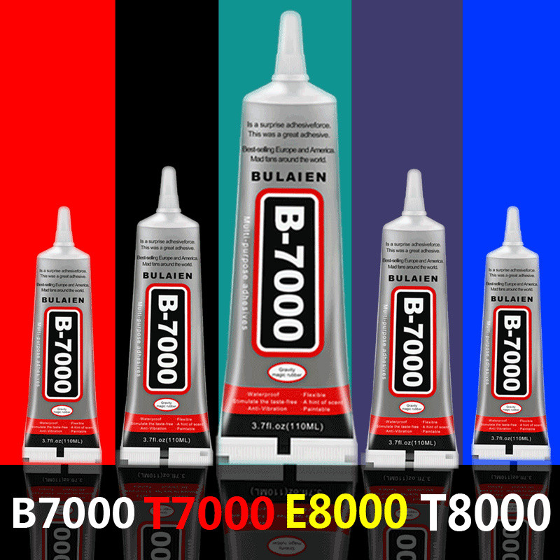ขายร้อน [ราคาขายส่ง] ของแท้ B7000 กาวโทรศัพท์มือถือซ่อมหน้าจอกาวเครื่องประดับ DIY สติกเกอร์อะคริลิคเ