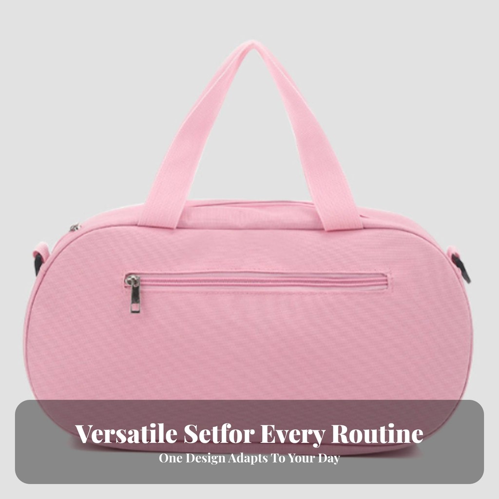 Dance Duffel Bag Spacious Sports Duffel Bag Compact Adjustable for Children, Gym, Travel