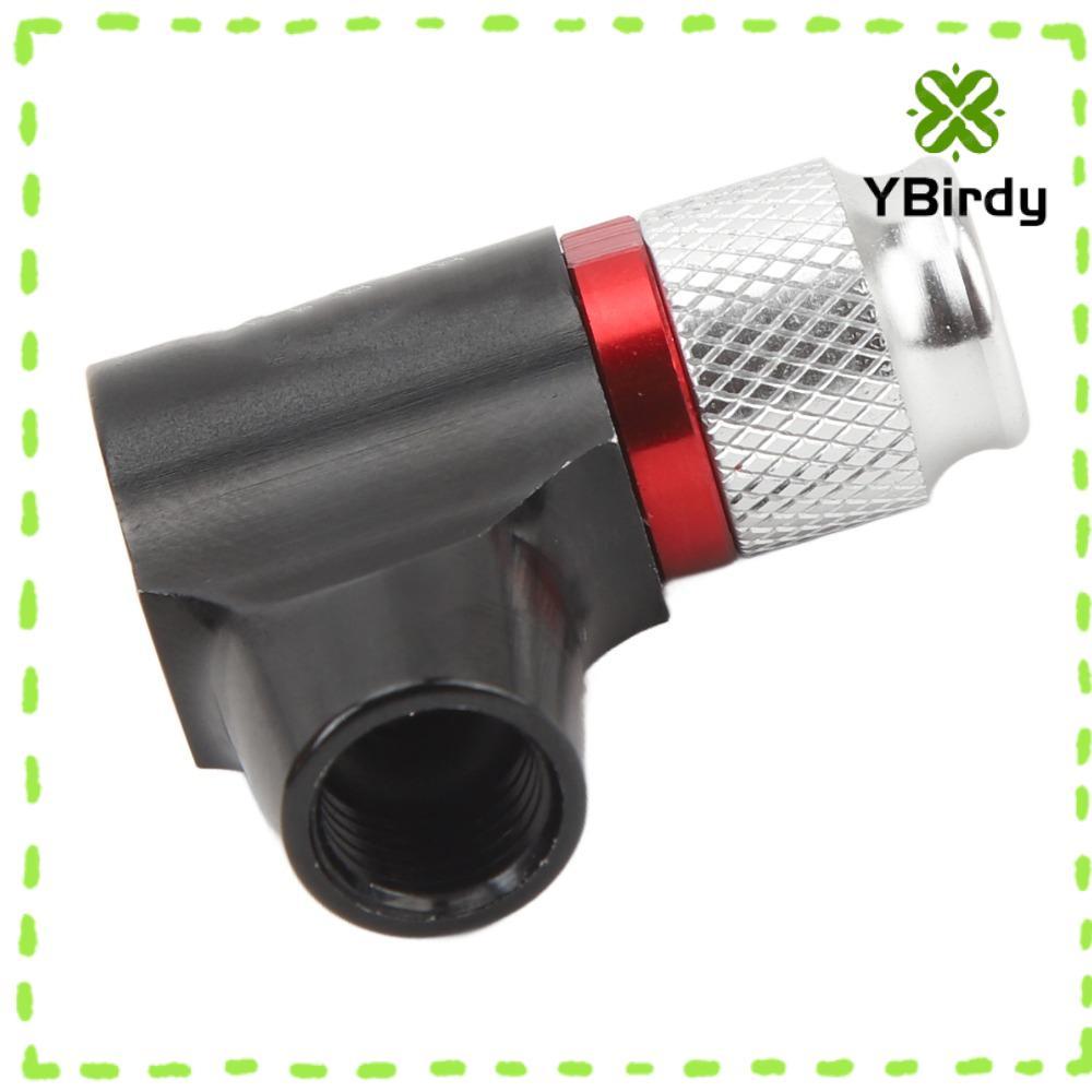 YRBWDYZDH จักรยาน CO2 Inflator, สีดําอลูมิเนียม CO2 จักรยานยาง Inflator, น้ําหนักเบา Presta และ Schr