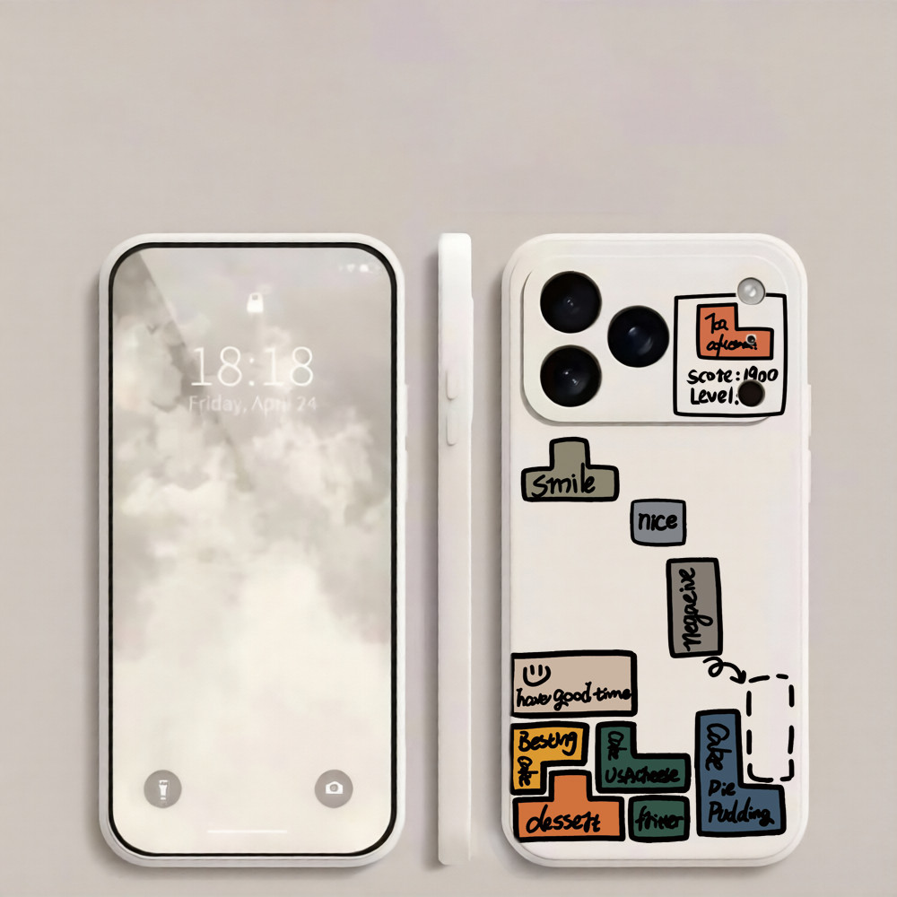 เคสโทรศัพท์ Tetris เหมาะสําหรับ VIVO V70 V40 V30Pro V30 V29Pro V29 V27Pro V27 V27E V25Pro V23 V21 Y3