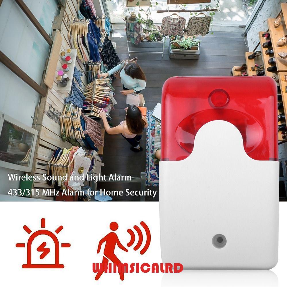 WHIMSIMSICALRD Wired Strobe Siren, 12 V /220 V Lndicator Light Sound Alarm System 120dB Sound Wire S