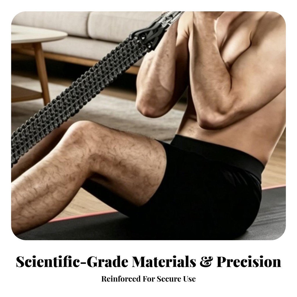 Foot-Pedal Resistance Exerciser Compact Resistance Tube Exerciser with Foot Pedals อุปกรณ์ฟิตเนสเบาะ