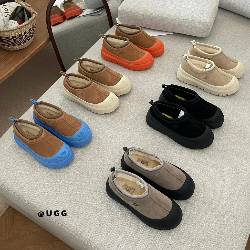 UGG Wang Yibo สไตล์เดียวกันรองเท้าบู๊ตหิมะ Tasman สภาพอากาศ Hybrid One-Pedal ผู้ชายผู้หญิงสไตล์เดียว