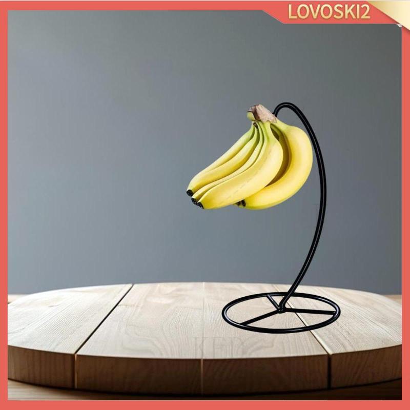 [Lovoski2] Banana Holder Banana Keeper Fresh Fruit Storage Organizer Modern Freestand Banana Tree St