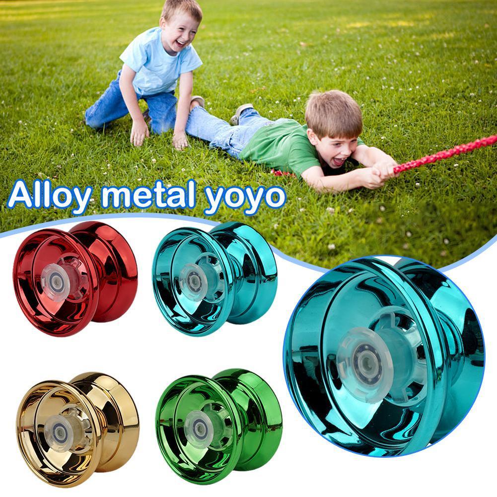 อลูมิเนียมอัลลอยด์ Yo-yo Ball โลหะ Yoyo Ball ของเล่น Swirl Fantastic ของขวัญ Great Yoyo วันเกิด Y8h7