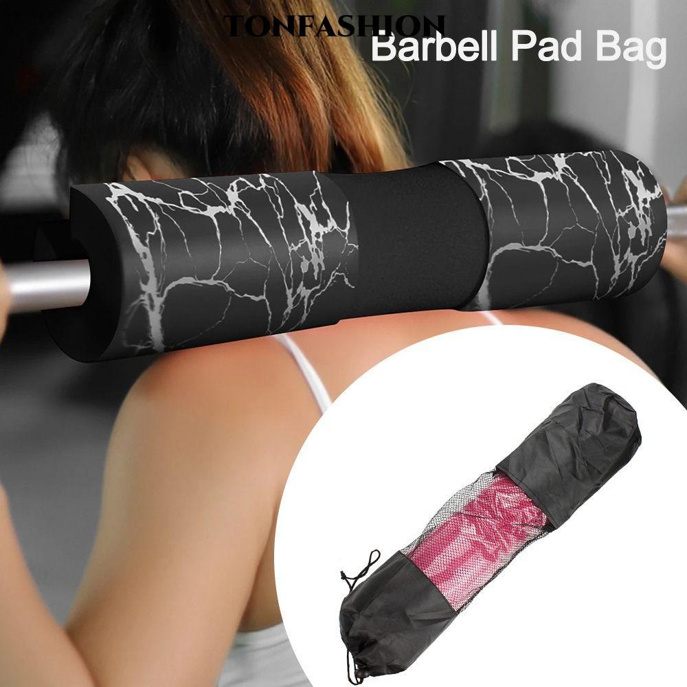 TONFASHION กระเป๋าสะพาย,คอไหล่อุปกรณ์ป้องกัน Barbell Pad กระเป๋า,ถุงตาข่ายถุงเก็บ Lunges สะโพก Thrus