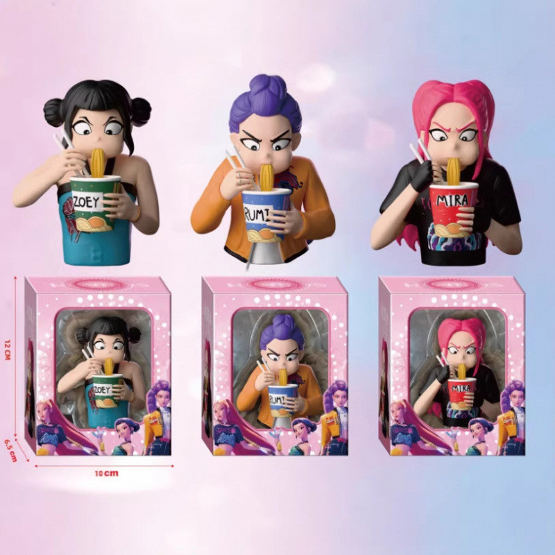 Demon Hunter Girl Group รูปกินบะหมี่กึ่งสําเร็จรูป Rumisoy Mira รูป Star Girl Group Boy Group Tide P