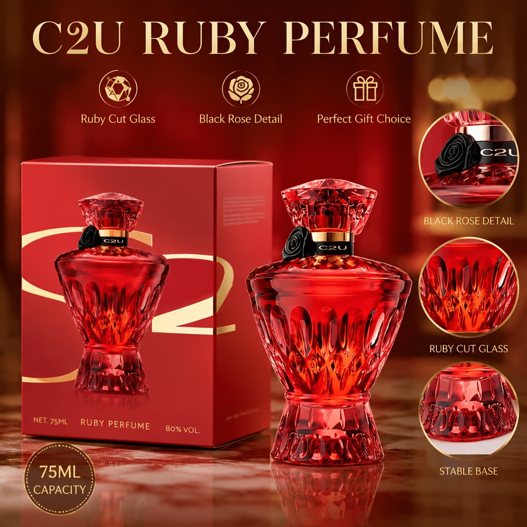 C2U Ruby Ladies Perfume Woody Fragrance กลิ่นหอมติดทนนาน
