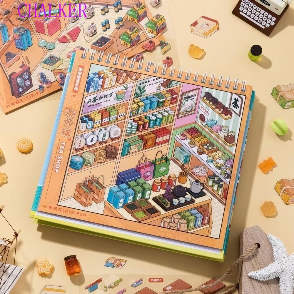 CHALKER Store Code Goods Series Sticker, Store Code Goods PET Material 3D Scene Sticker, Cute Design