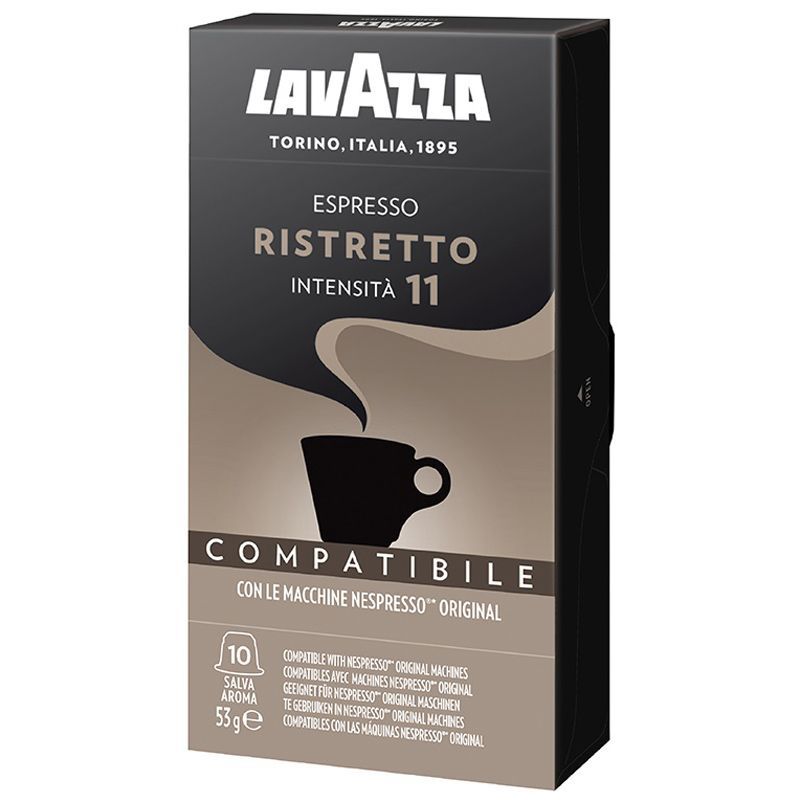 ลาวาซซาเอสเปรสโซริสเตรทโต 53กรัม Lavazza Espresso Ristretto 53g. [หมายเลขบาร์โค้ด 8000070022836]