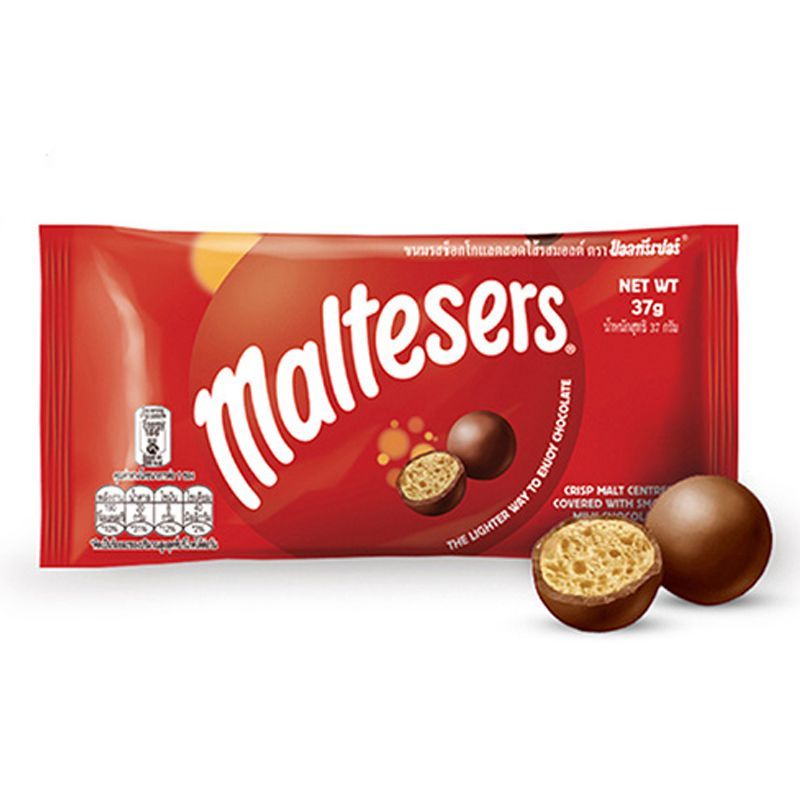 มอลทีเซอร์ช็อกโกแลต 37กรัม Maltesers Chocolate 37g. [หมายเลขบาร์โค้ด 9300682036955 ]