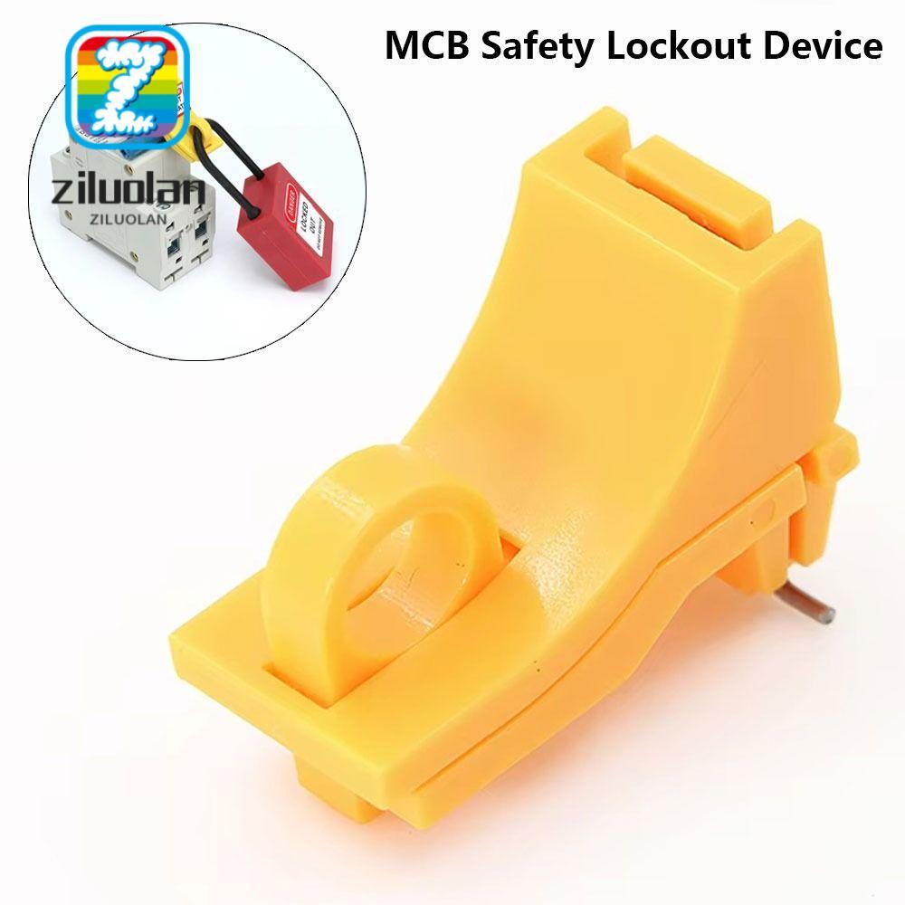 ZILUOLAN 1 ชิ้น Circuit Breaker Lockout อุปกรณ์, Compact Mechanical Design ไนลอน MCB Safety Lockout 