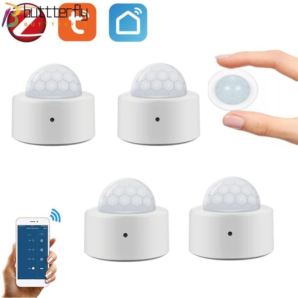 BUTTTERFLY Tuya สมาร์ท ZigBee, Human Motion Sensor PIR Motion Mini Zigbee, ไร้สายอินฟราเรด Burglar A