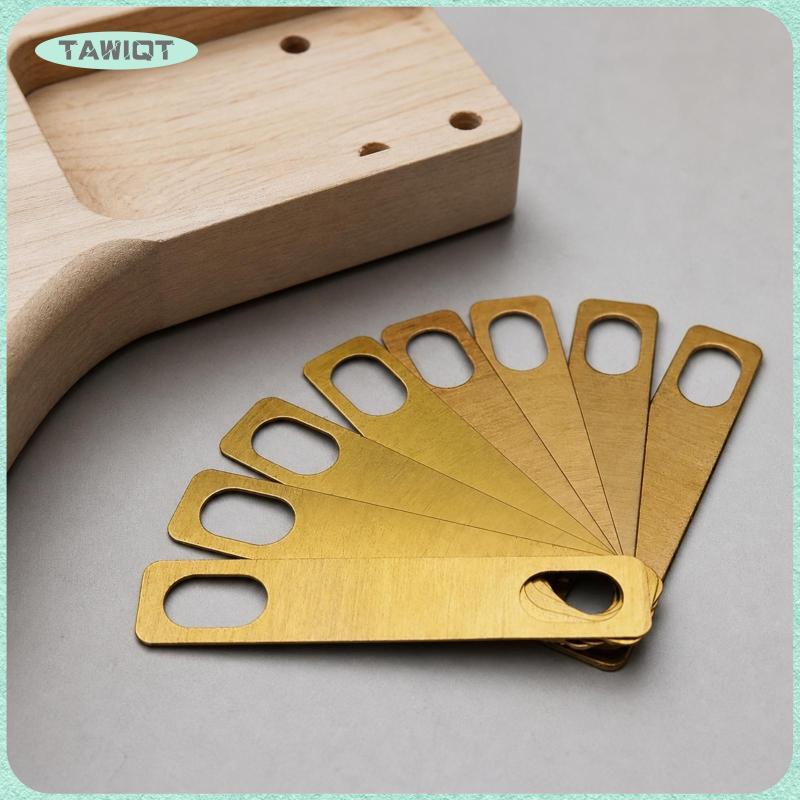 [tawiqt.th] 8 ชิ้นกีตาร์คอ Shims ปรับกีตาร์คอ Shim ฮาร์ดแวร์ที่ถูกต้องยาวนานสําหรับ Luthiers, ชุดซ่อ