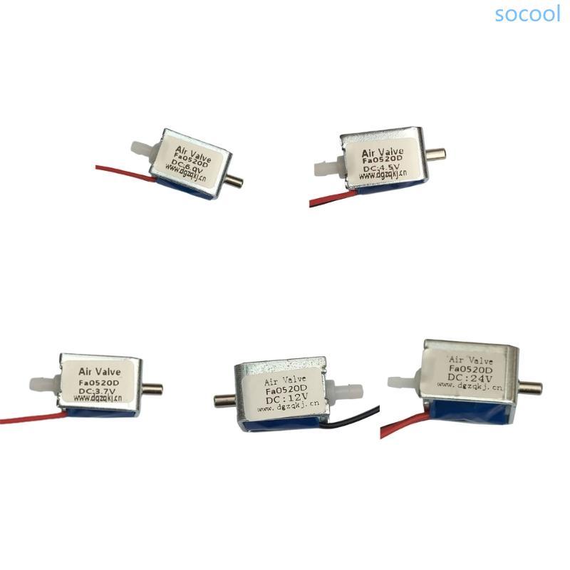 Soc * 3V 4 5V 6V 12V 24V ปกติปิดไฟฟ้า Solenoid Gate สําหรับแก๊ส Flows ควบคุม