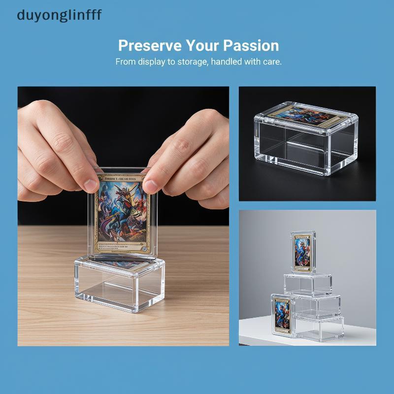 (duyonglinfff) อะคริลิค Snap Card Holder 5 ชิ้นกันน้ําสําหรับกีฬา Trading Cards Idol Photo Collectio