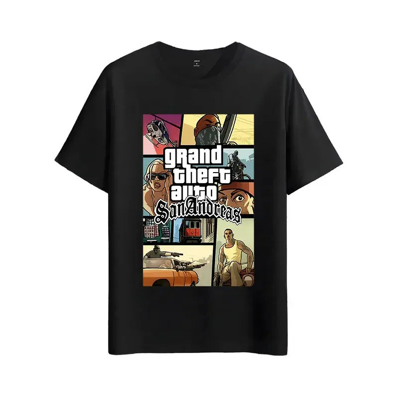 เสื้อยืด Muscle Freaks Gta San Andreas Estilo Videogame