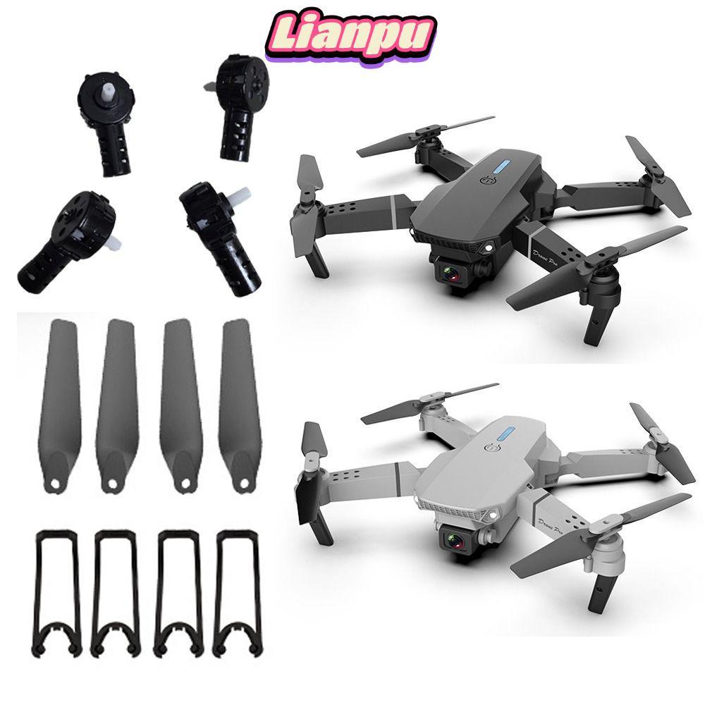 LIANPPH 4 ชิ้นใบพัด,ติดตั้งง่าย Universal มอเตอร์, RC Quadcopter อะไหล่พลาสติก RC Drone ใบพัดกันชนสํ