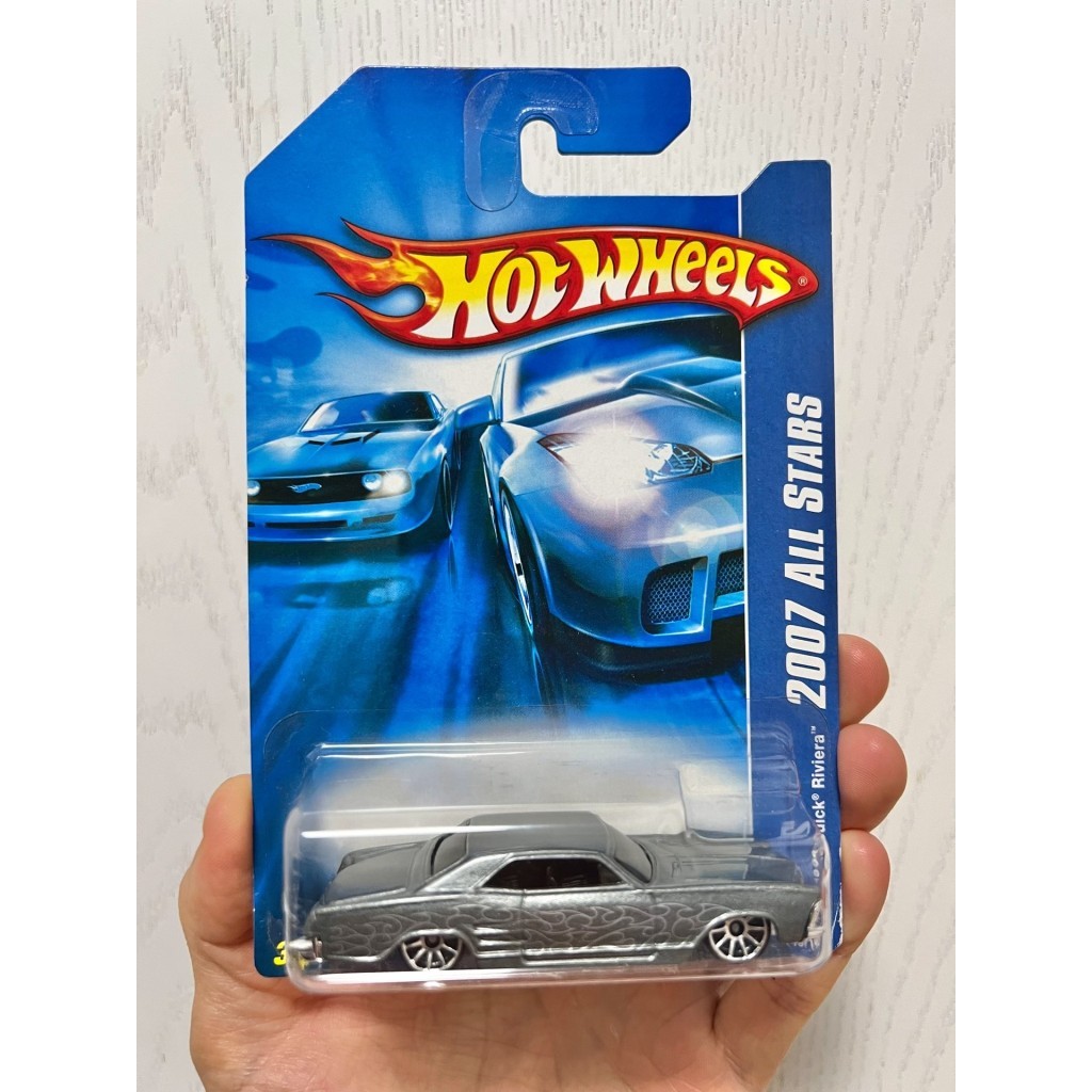 [现货] Tian轮老卡64 Buick Riviera,Walmart定色灰色,火纹,Hot Wheels Walmart Exclusive 2007 All Stars 1964 Buick R