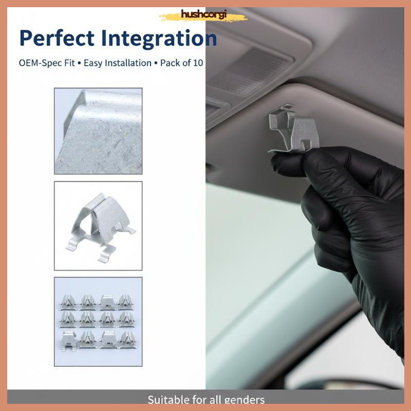 [hushcorgi] Golf 6 MK6 Touran CC Sunshade Roof Clasp Clip Firm Snap Iron Clip Car Handle Secure Atta