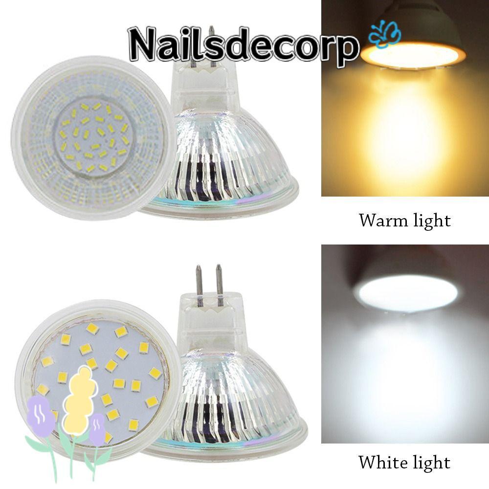 NAILS หลอดไฟฮาโลเจน 220V/12V 5W/3W Mini Bi-Pin ฐานโคมไฟสปอตไลท์