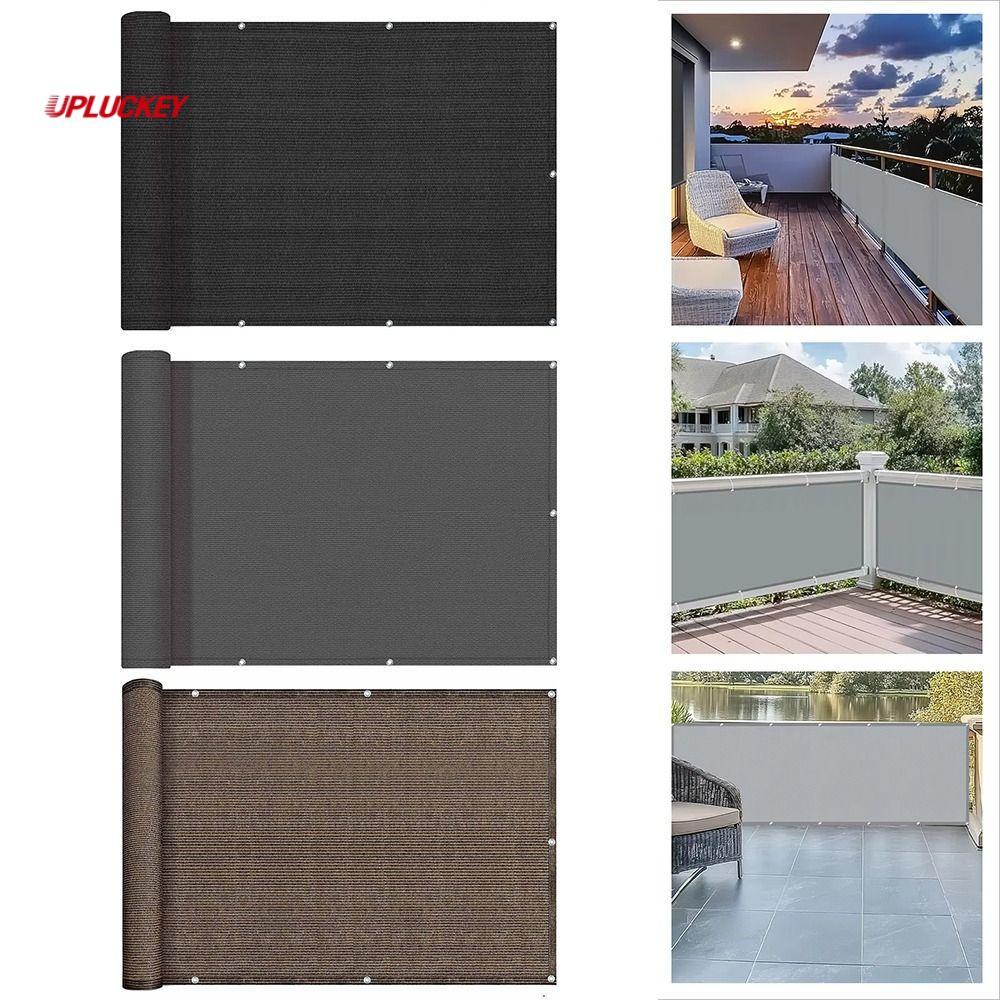 UPLUCKEY Sun Shading Sails, 3/5/6M กันน้ําระเบียง Shade ผ้า, Multi-functional ระเบียงความเป็นส่วนตัว