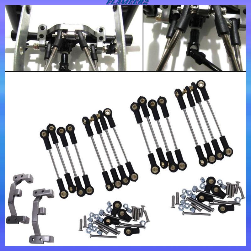 [Flameer2] 8Pack 1:16 อลูมิเนียม Rod Link Link Link Link Link สําหรับ WPL B1 B24 C24 Crawler Buggy ร