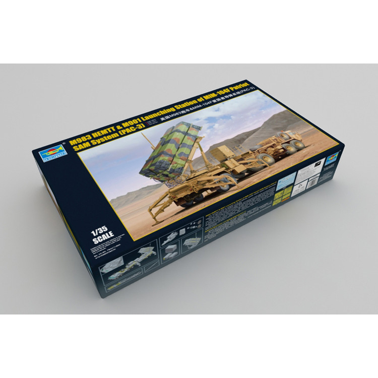 Trumpeter 1/35 01037 M983 HEMTT & MIM-104F Patriot SAM System PAC-3 ชุดโมเดล