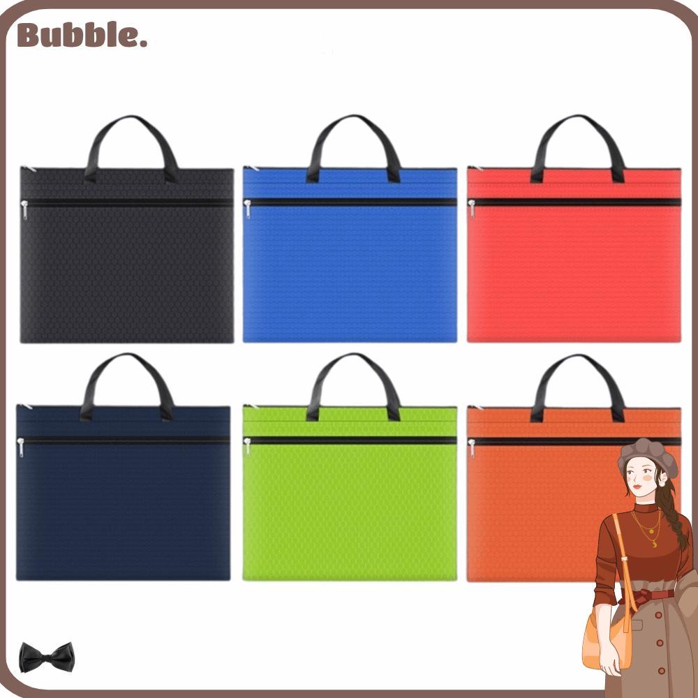 BUBBLE Portfolio Tote Bag, Large Capacity Cloth A3 Document Bag, Portable with Handle A3 Art Carry B