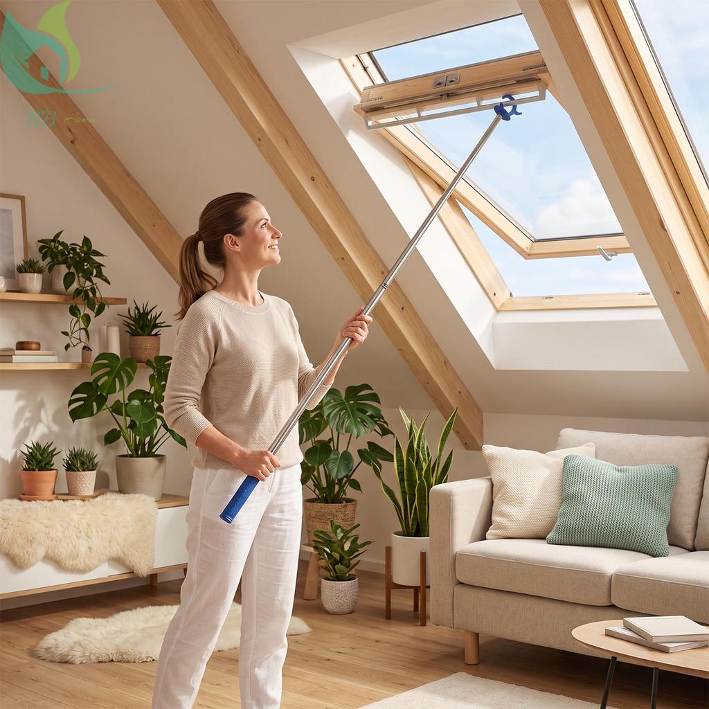 Skylight ที่เปิดหน้าต่างพร้อมตะขอแบ่ง 1.17m Reach สําหรับ Skylight SHOPQJC6300