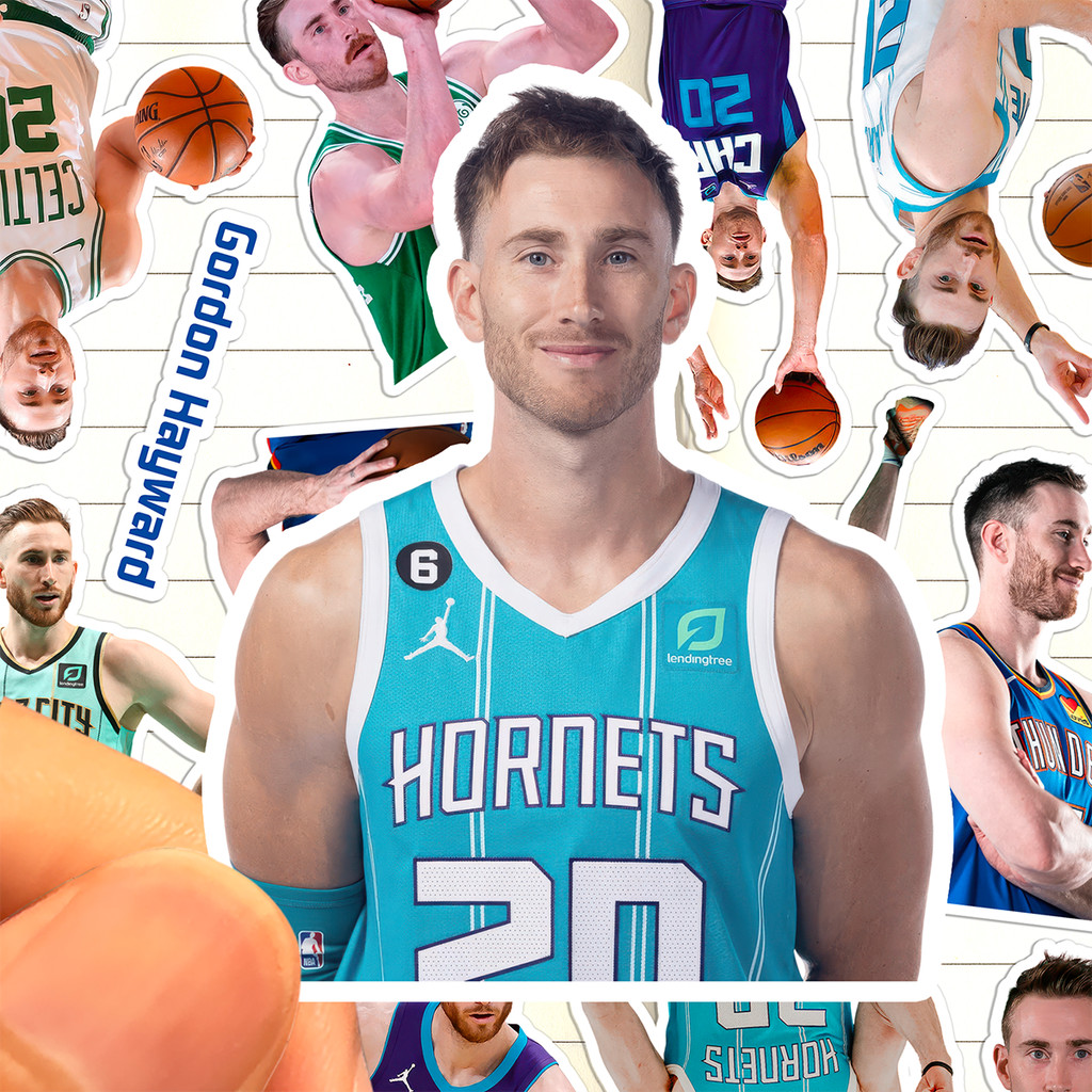 Gordon Hayward สติกเกอร์ HD กันน้ํา American Ex-Pro บาสเกตบอลนักกีฬา Gordon Hayward สติกเกอร์