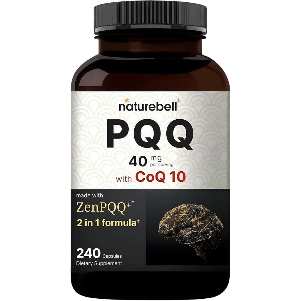 NatureBell PQQ 40mg พร้อม CoQ10 10mg, 240 แคปซูล(บรรจุอาจวารี)