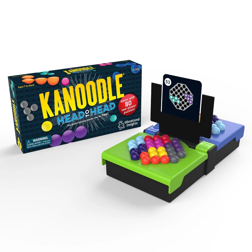 การศึกษา Insights Kanoodle Head-to-Head Puzzle สําหรับผู้เล่น 2 คน, เกมพัฒนาสมองสําหรับเด็ก, วัยรุ่น