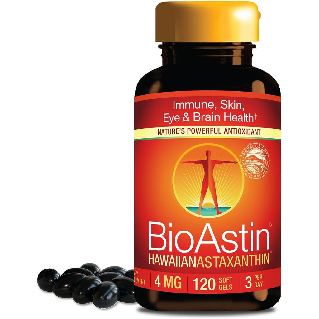 Nutrex Hawaii BioAstin Hawaii Astaxanthin, 4mg, 120 ซอฟท์เจล