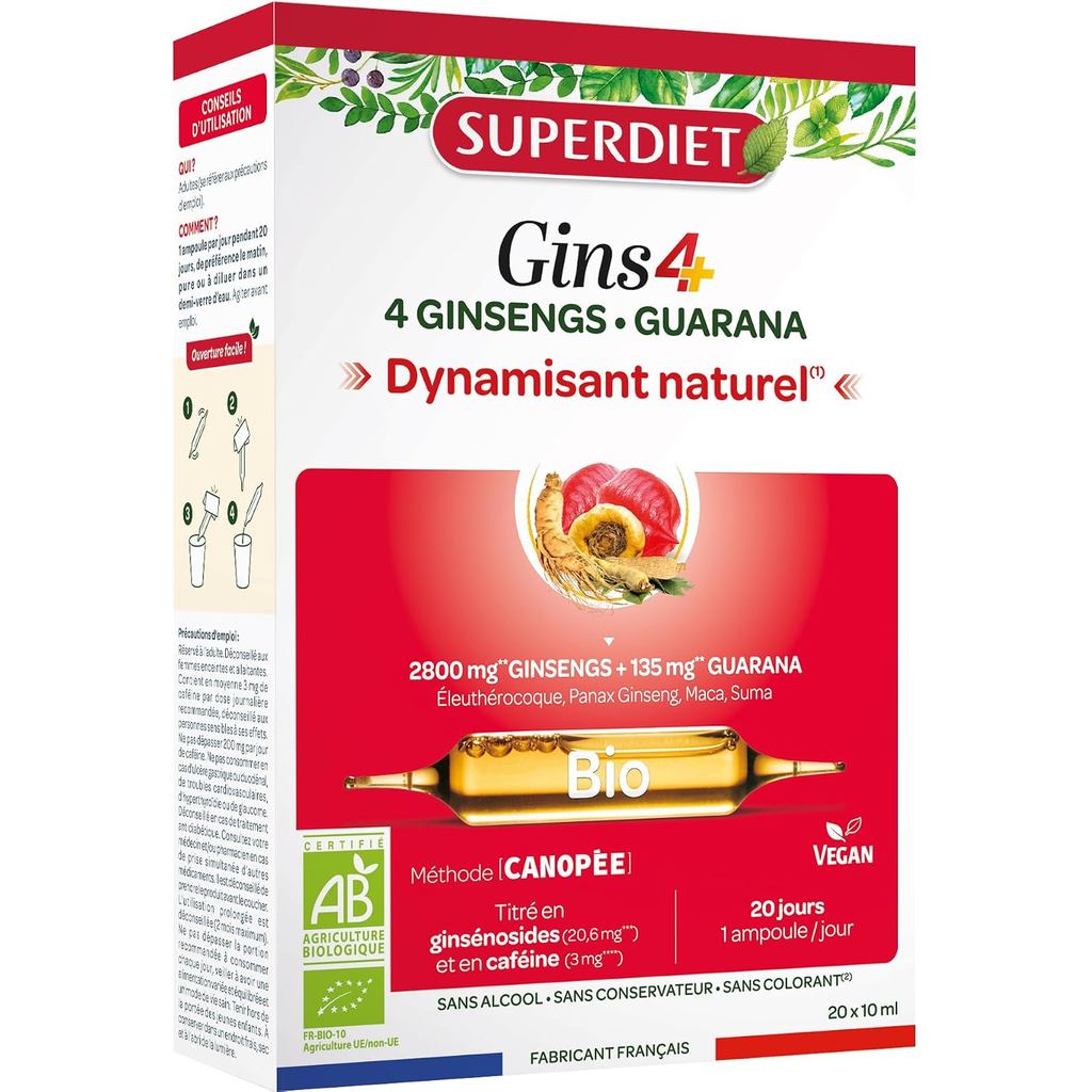 เลขที่. 4 Ginseng and Guarana-Bio-Vitality-Vitality, Energy-Injection Liquid